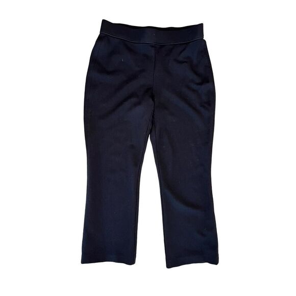 Jones & Co pants women’s size small black pull on cropped wide leg - Picture 1 of 4